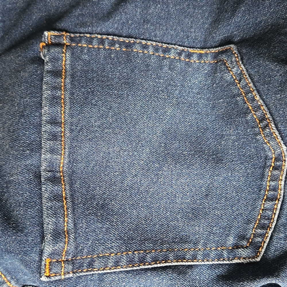 Nwt SERRA Blue Straight Leg Jeans, Sz Med, Dark Wash - Picture 6 of 7